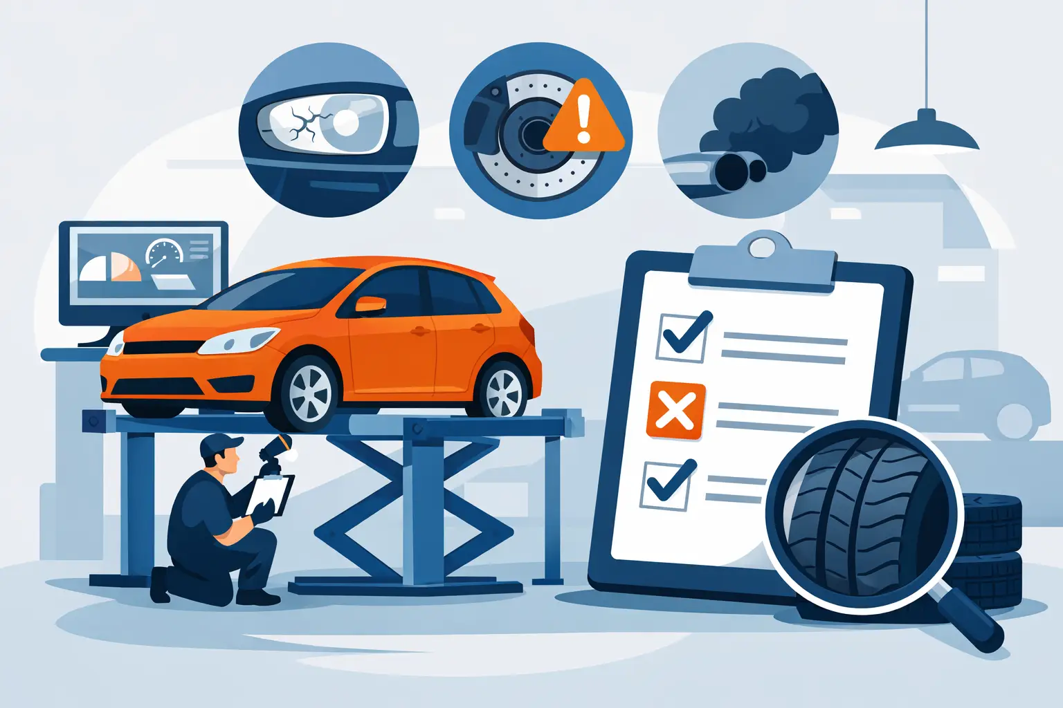 What Fails an MOT Test Most Often?